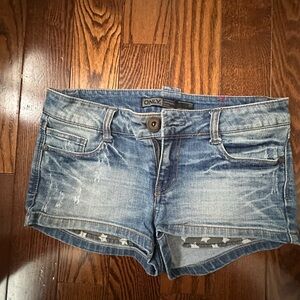 ONLY Distressed Blue Jean Shorts